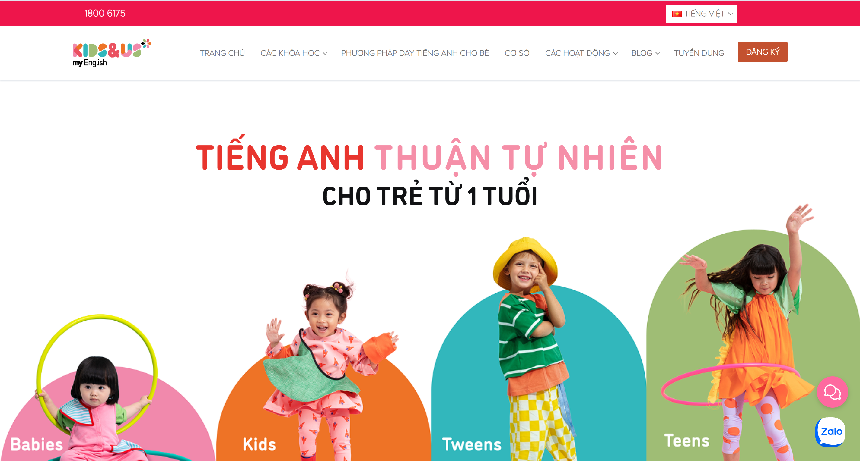 Screenshot của Kids&Us Vietnam